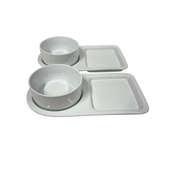 BIA Cordon Bleu Soup-N-Sandwich Set Bowls with Plate. Set of 2 - Picture 1 of 9
